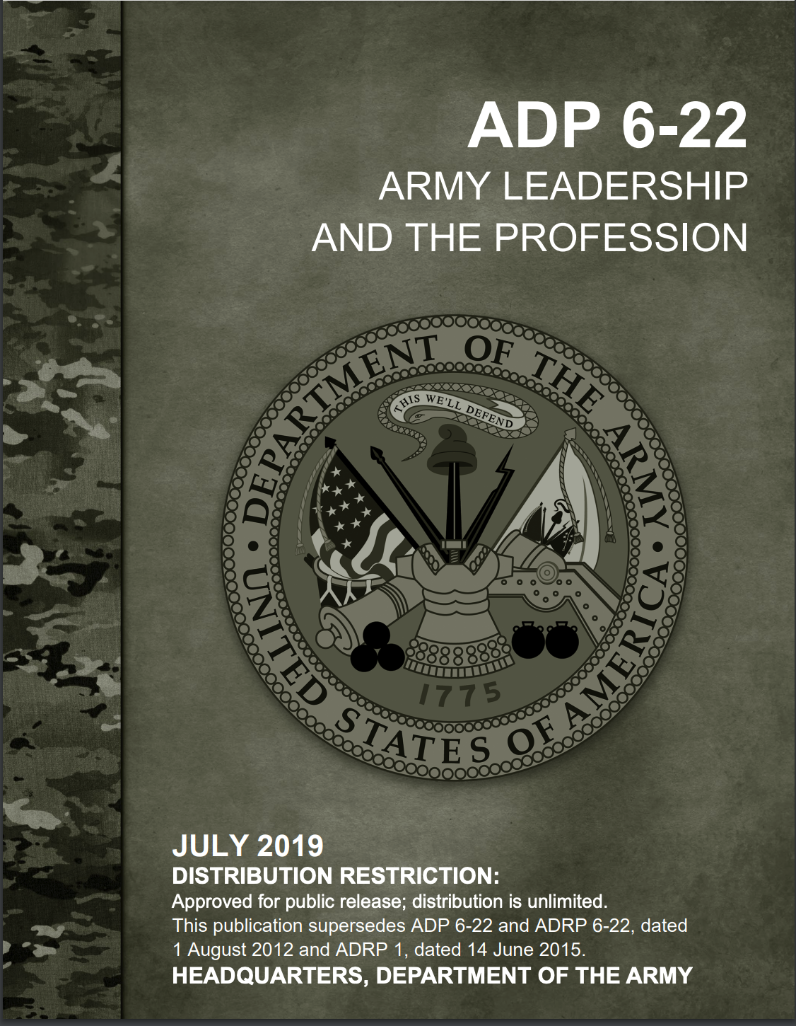 ADP 6-22 ARMY LEADERSHIP AND THE PROFESSION