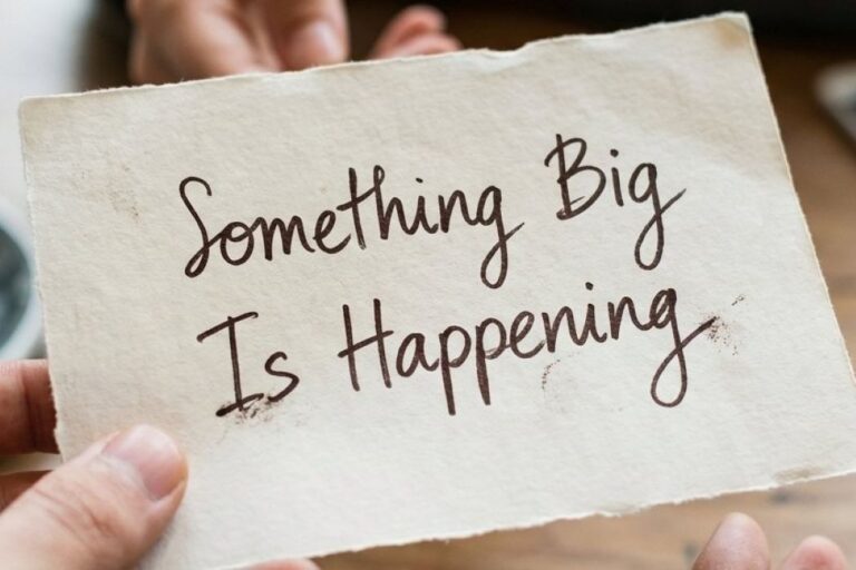 Происходит нечто грандиозное